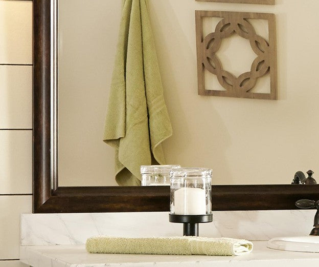 Dark Wood Framed Mirror