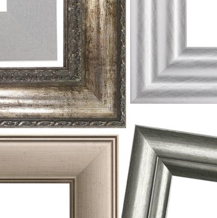 Silver Mirror Frames  Grey Mirror Frames For Bathroom – MirrorMate