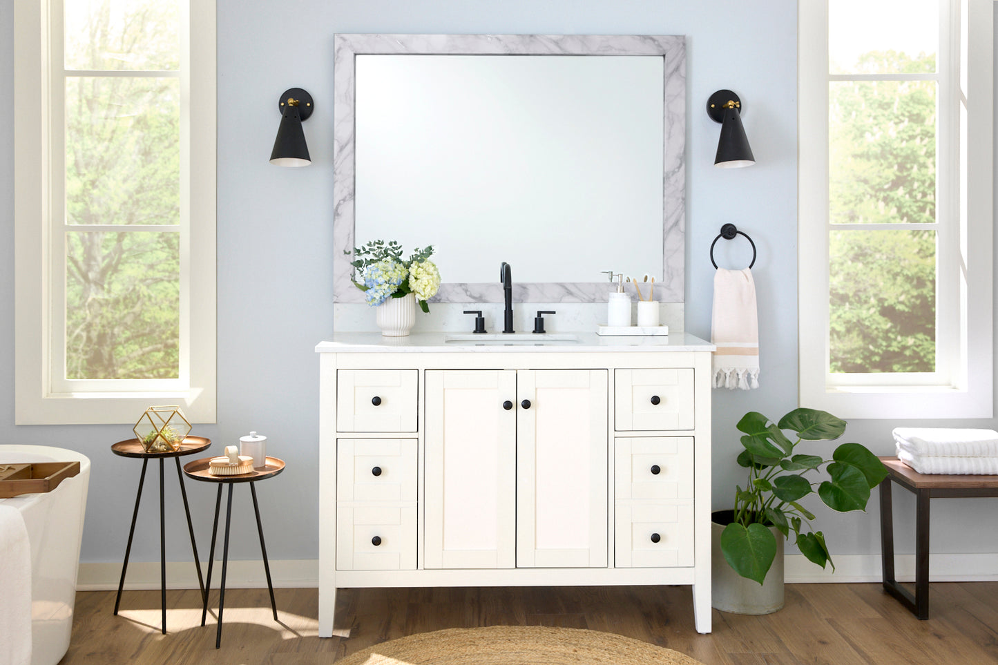 Carrara Classic White Marble Frame