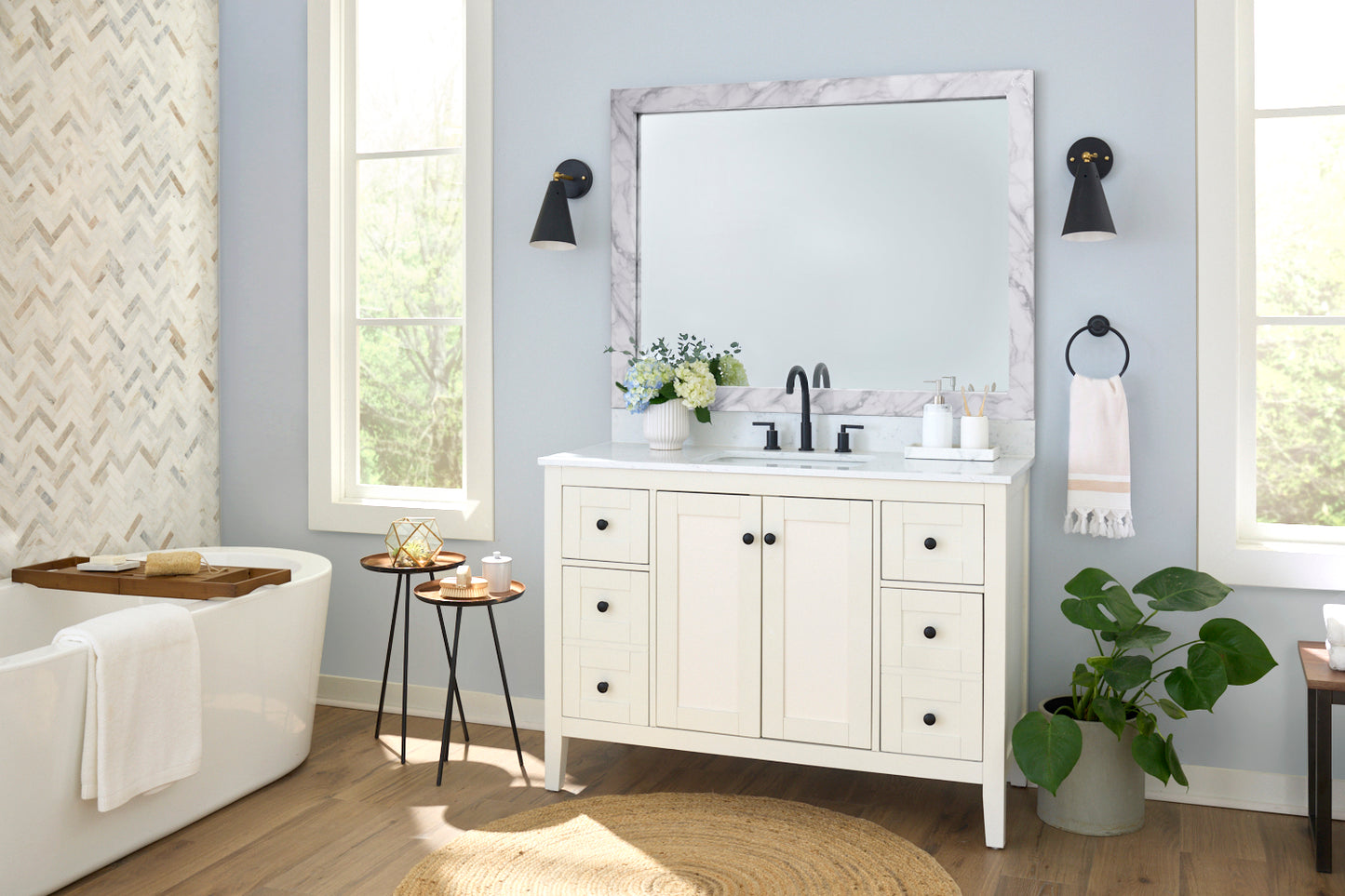 Carrara Classic White Marble Frame