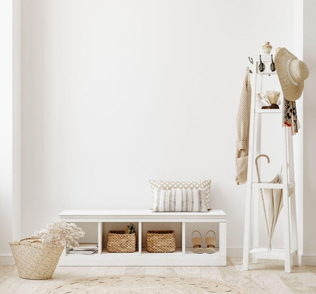 Hallway Decor for Hanging Jackets and Putting Shoes Away