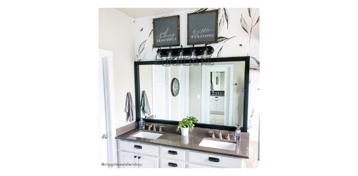 How to Frame a Mirror with Clips