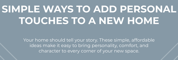 Simple Ways to Add Personal Touches to a New Home Cover
