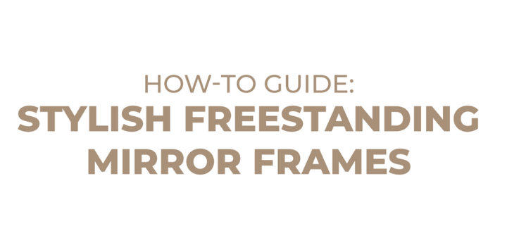 Stylish Freestanding Mirror Frame Guide Cover