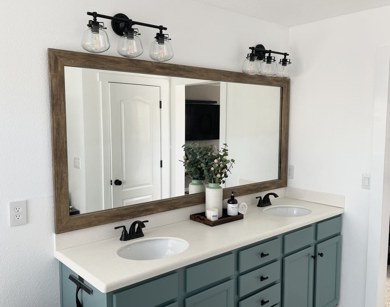 Mirror Frame for Floating Bathroom Vanities