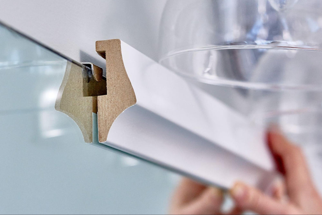 Framing a bathroom mirror