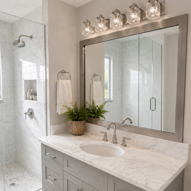Metallic mirror frames 
