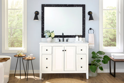 Carrara Midnight Black Marble Frame