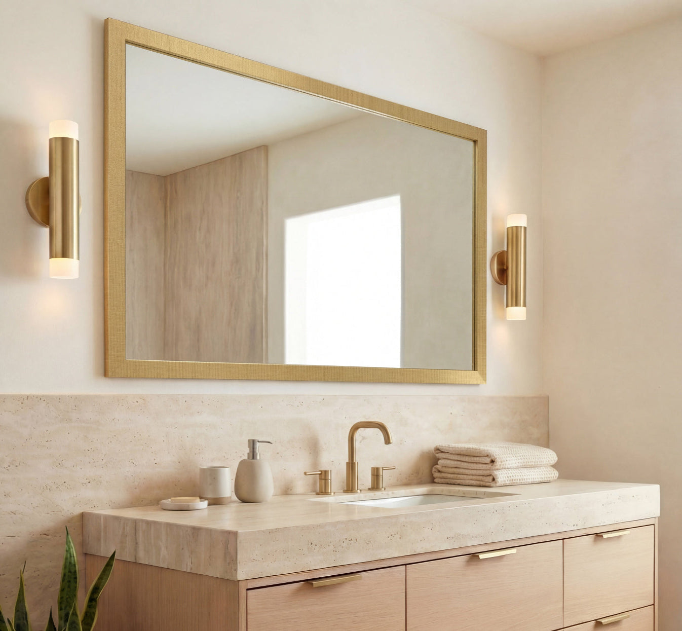 Gold Framed Mirror from MirrorMate