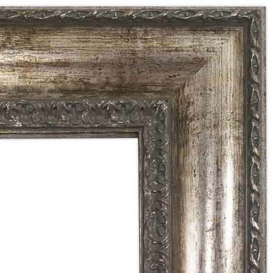 Aged Silver Mirror Frames | Silver Ornate Frames – MirrorMate