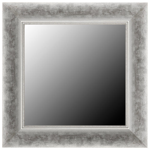 Gray Mirror Frames  Silver Bathroom Mirror Framing – MirrorMate